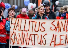 Resolución contra el recorte de derechos laborales en Finlandia