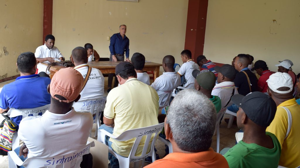 Reunión de Sintrainagro Seccional Chigorodó